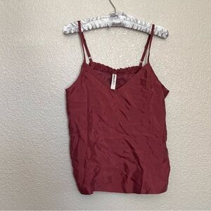 Athleta Calm Cool Spaghetti Strap V-Neck Cami Tank Top Lounge Size Medium